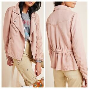 Anthro Marrakech Ronika Draped Moto Jacket